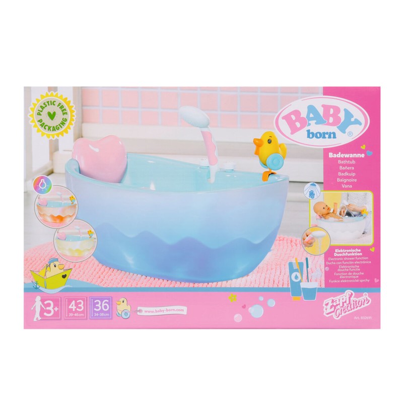 Muñecas Niñas Baby Born: Bañera con Accesorios Interactivos