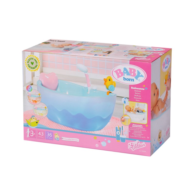 Muñecas Niñas Baby Born: Bañera con Accesorios Interactivos