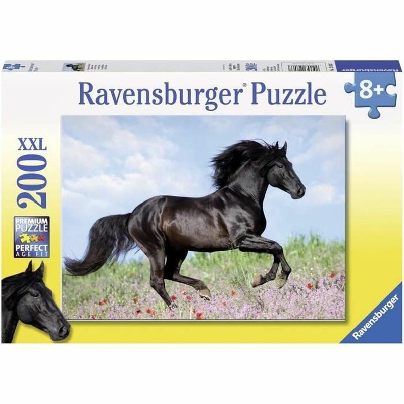 Puzzle infantil Ravensburger Black Stallion XXL 200 Piezas - Compra online en MegaJuguetes