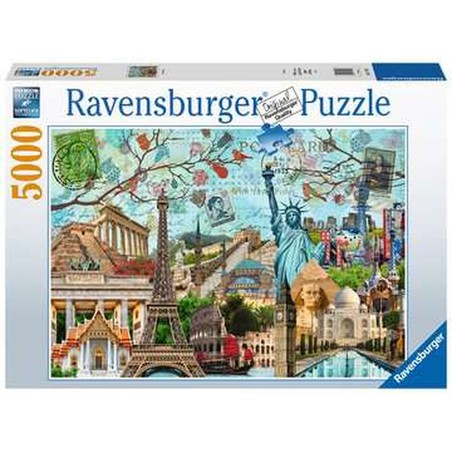 Puzzle 5000 Piezas Ravensburger Big Cities Collage - Compra online en MegaJuguetes