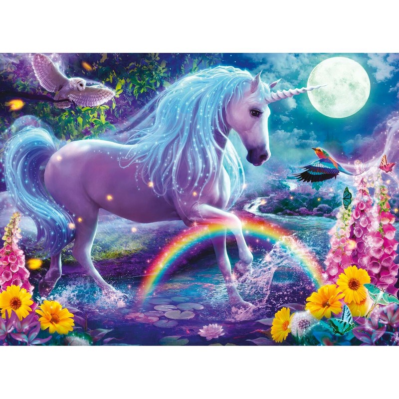 Puzzle infantil Ravensburger Unicornio Purpurina XXL 100 Piezas