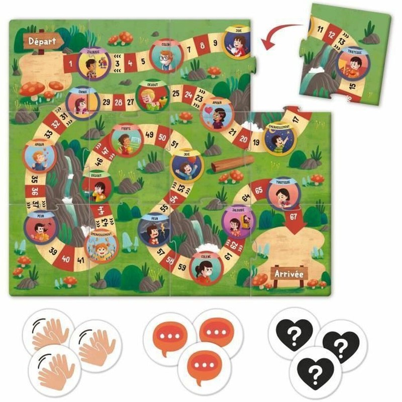 Niños jugando con juego gestión emociones Lisciani