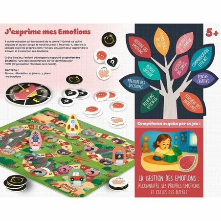 Caja del juego educativo para aprender emociones niños 5 años