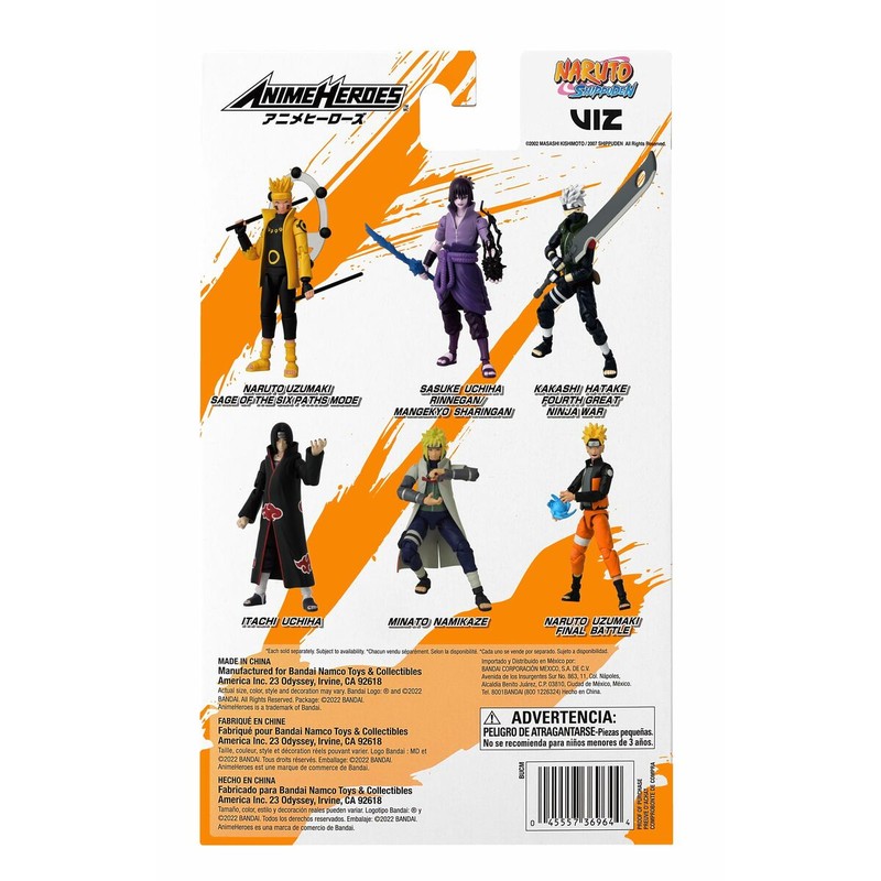 Figuras Acción Niños: Naruto Uzumaki Final Battle Bandai 17cm
