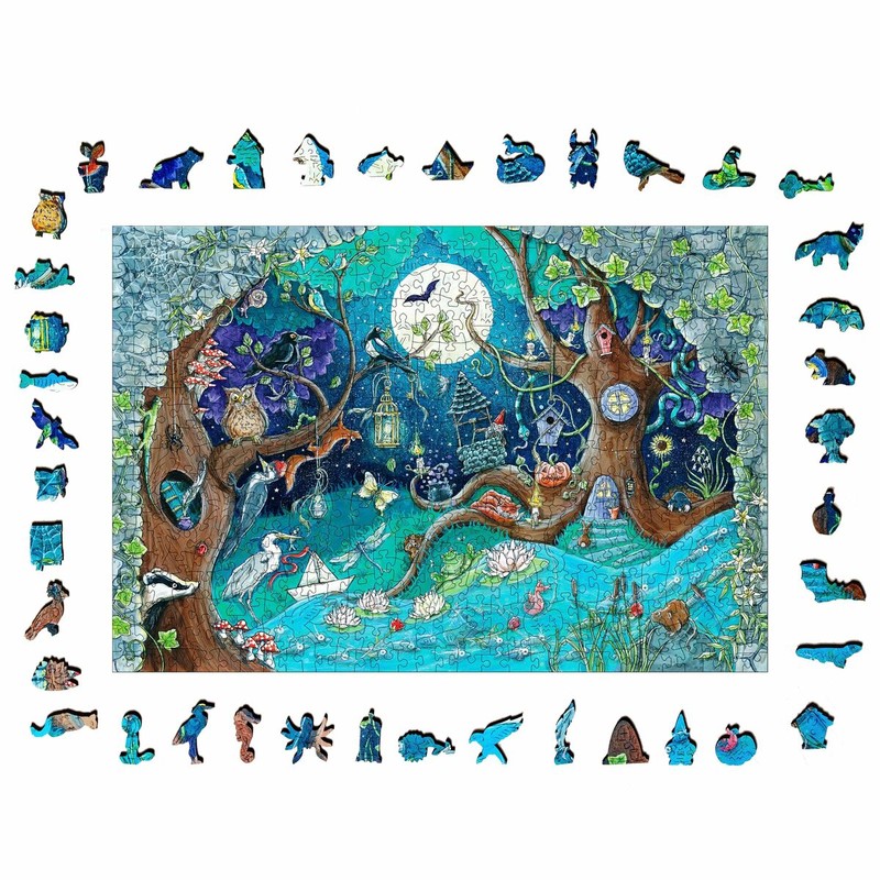 Puzzle Infantil Ravensburger Fantasy Forest de Madera 500 Piezas