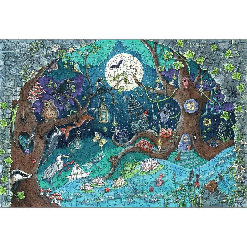 Puzzle Infantil Ravensburger Fantasy Forest de Madera 500 Piezas