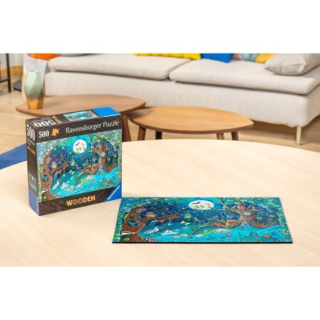 Puzzle Infantil Ravensburger Fantasy Forest de Madera 500 Piezas