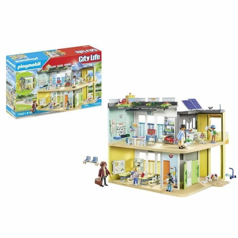 Juegos mesa niños Playmobil City Life Escuela Equipada - Plástico Didáctico