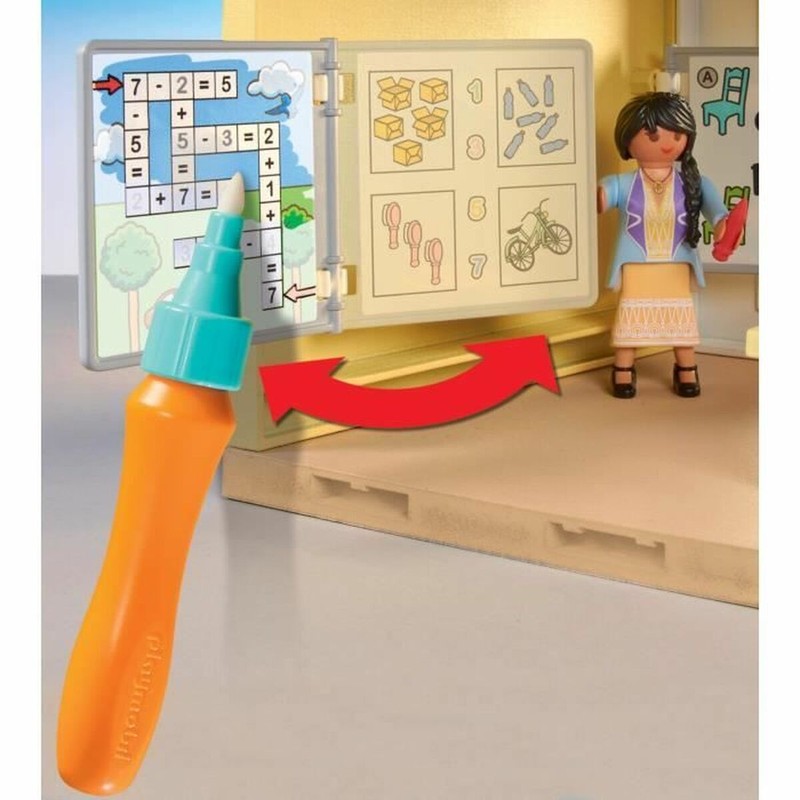 Juegos mesa niños Playmobil City Life Escuela Equipada - Plástico Didáctico
