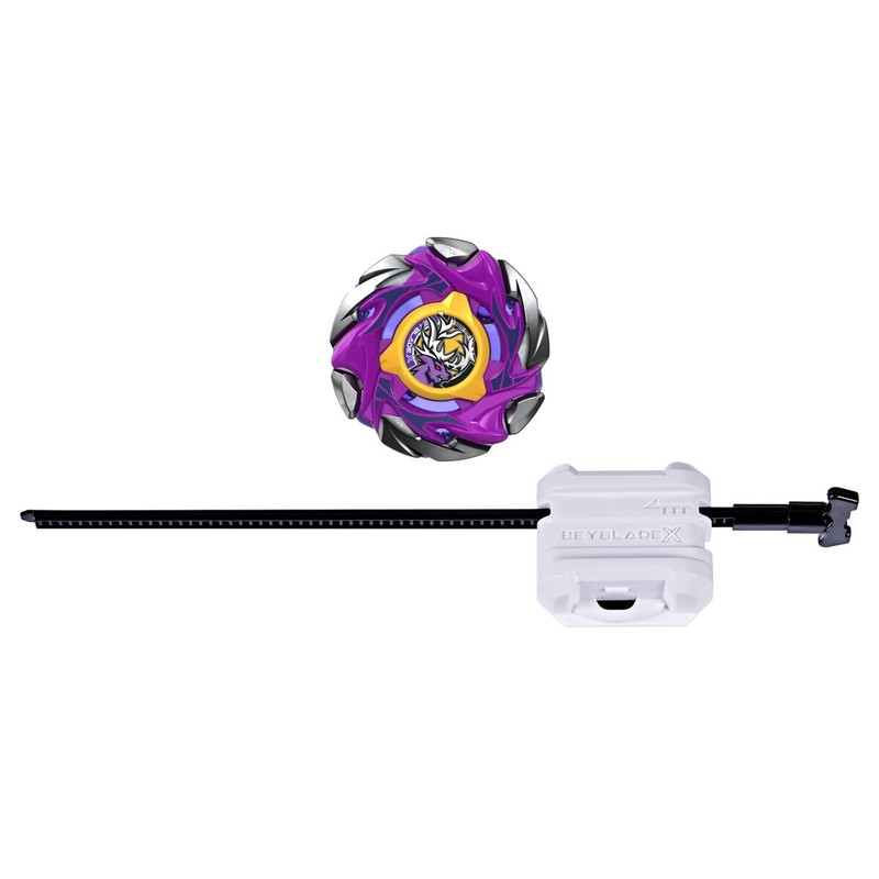Componentes de la peonza BeyBladeX: peonza y lanzador
