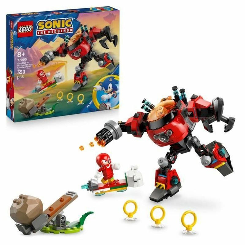 Juguetes construcción niños LEGO Sonic Knuckles vs Dr. Eggman Egg Crusher Mech