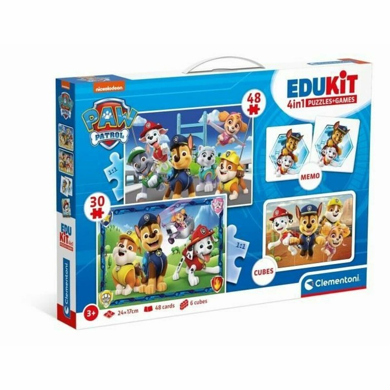 Puzzle Infantil Clementoni Edukit La Patrulla Canina 4 en 1 - Compra online en MegaJuguetes