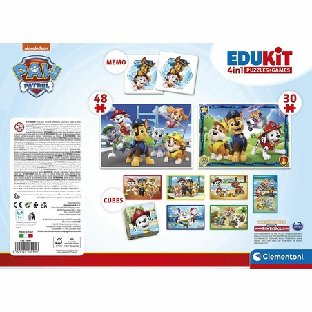 Puzzle Infantil Clementoni Edukit La Patrulla Canina 4 en 1