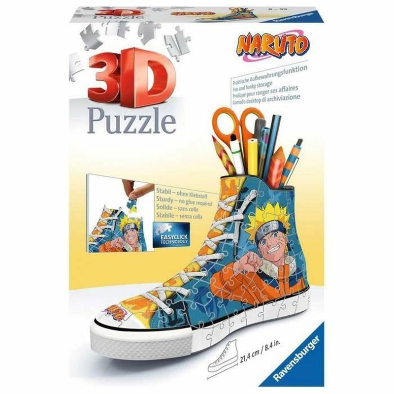 Puzzle infantil 3D Naruto: Zapatilla Coleccionable 112 Piezas