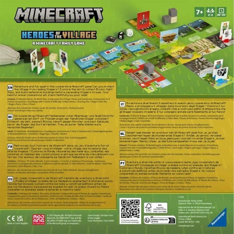 Juego de Mesa Niños Minecraft Heroes of the Village
