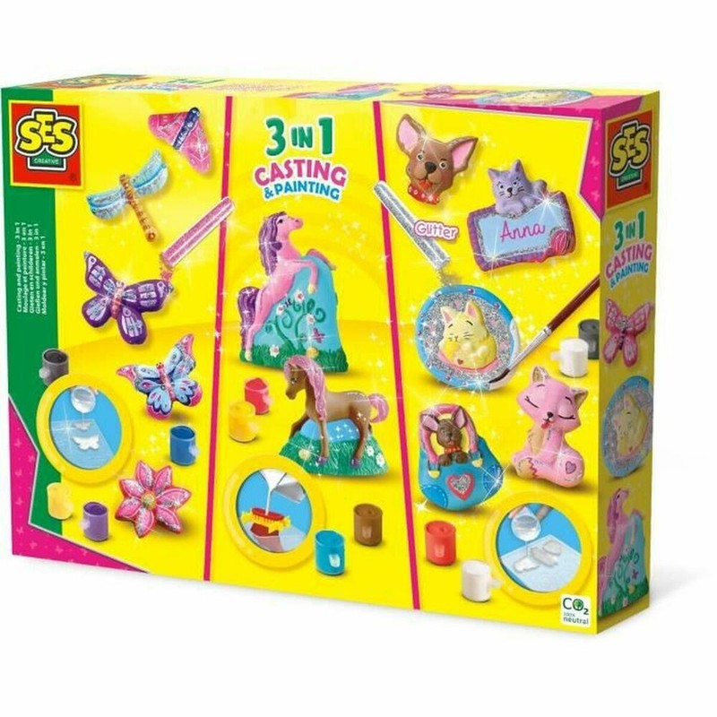Manualidades Niños SES Creative: Set Pasta Moldeable 3 en 1 - Compra online en MegaJuguetes