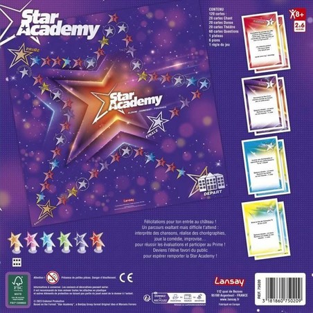 Juegos Mesa Niños Lansay Star Academy - Francés Educativo