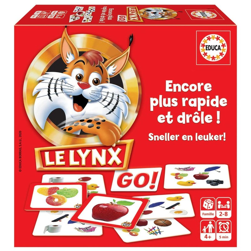 Juegos Habilidad Niños: Juego de Mesa Educa Le Lynx Go! - Compra online en MegaJuguetes