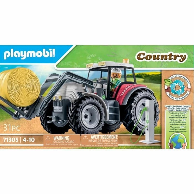 Tractor Playmobil Country con Accesorios - Juguete de Granja