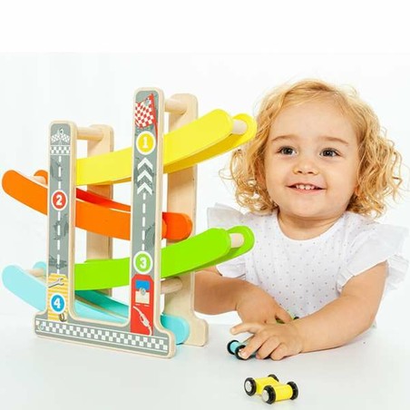 Coches Juguete Niños: Pista de Madera Moltó con Rampas