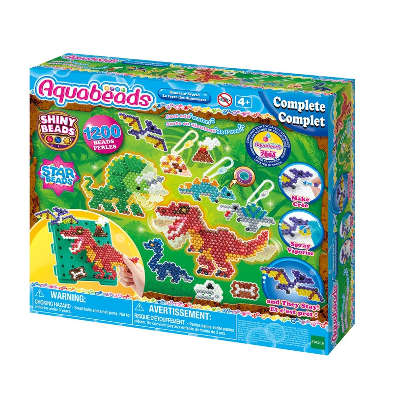 Manualidades Niños Aquabeads: El Mundo de los Dinosaurios Multicolor