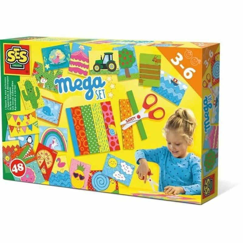 Manualidades Niños SES Creative: Aprendiendo a Cortar con Tijeras Seguras - Compra online en MegaJuguetes