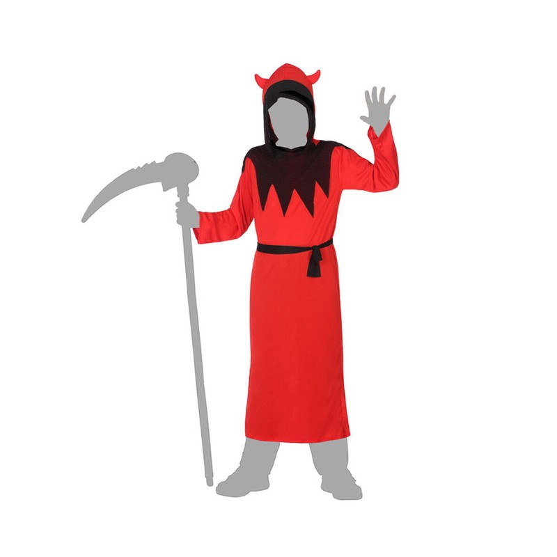 Disfraces Niños Demonio - Traje Rojo Halloween (2 Piezas) - Compra online en MegaJuguetes