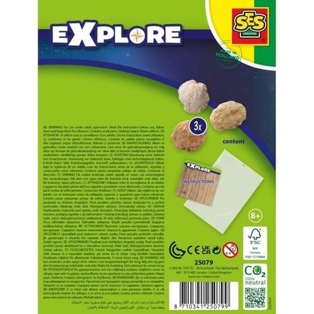 Juegos Mesa Niños SES Creative Explore Geodes: Descubre Geodas Reales