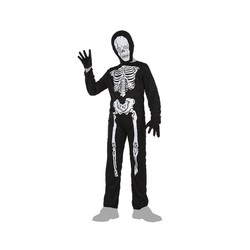 Disfraz Niños Esqueleto Negro 7-9 Años (3 Piezas) BigBuy Carnival - Compra online en MegaJuguetes