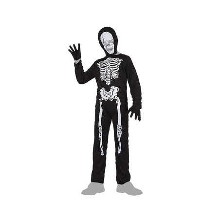 Disfraz Niños Esqueleto Negro 7-9 Años (3 Piezas) BigBuy Carnival - Compra online en MegaJuguetes