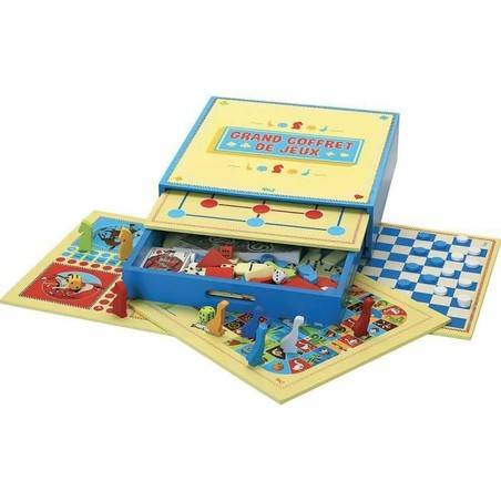 Juegos Mesa Niños L´Arbre a Jouer - Caja Madera Multijuegos - Compra online en MegaJuguetes