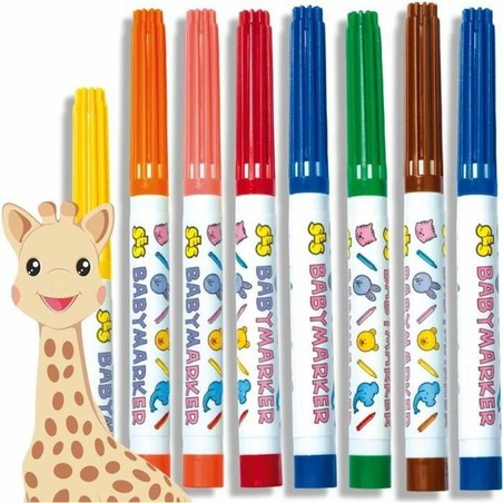Manualidades Niños: Set Rotuladores Lavables Sophie la Girafe SES Creative