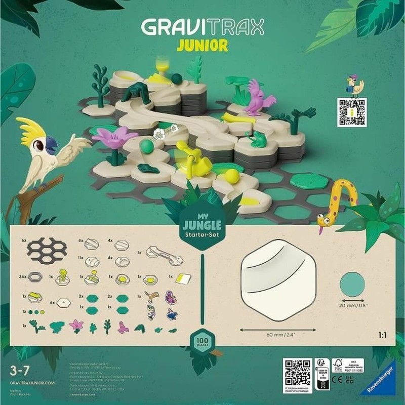 Juguetes Construcción Niños Ravensburger Gravitrax Junior Set My Jungle