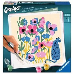 Manualidades Niños: Set Pintura por Números Ravensburger Flowers - Compra online en MegaJuguetes