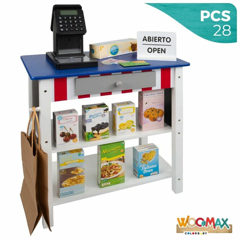 Juego simbólico niños Supermercado Woomax - 28 piezas