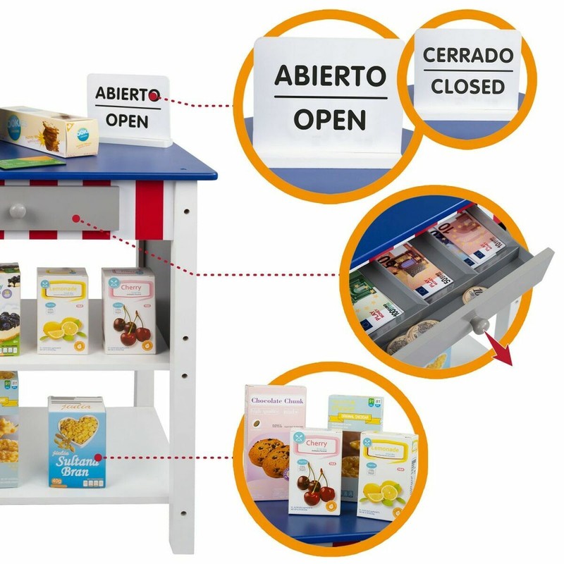 Juego simbólico niños Supermercado Woomax - 28 piezas