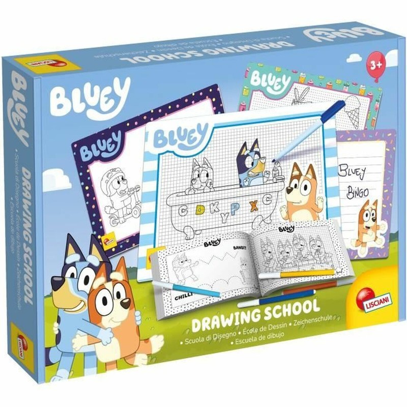 Manualidades Niños: Fichas para Dibujar Bluey Lisciani - Compra online en MegaJuguetes