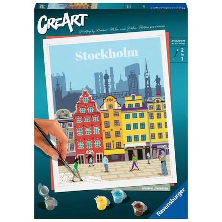 Manualidades Niños: Set Pintura por Números Ravensburger Stockholm - Compra online en MegaJuguetes