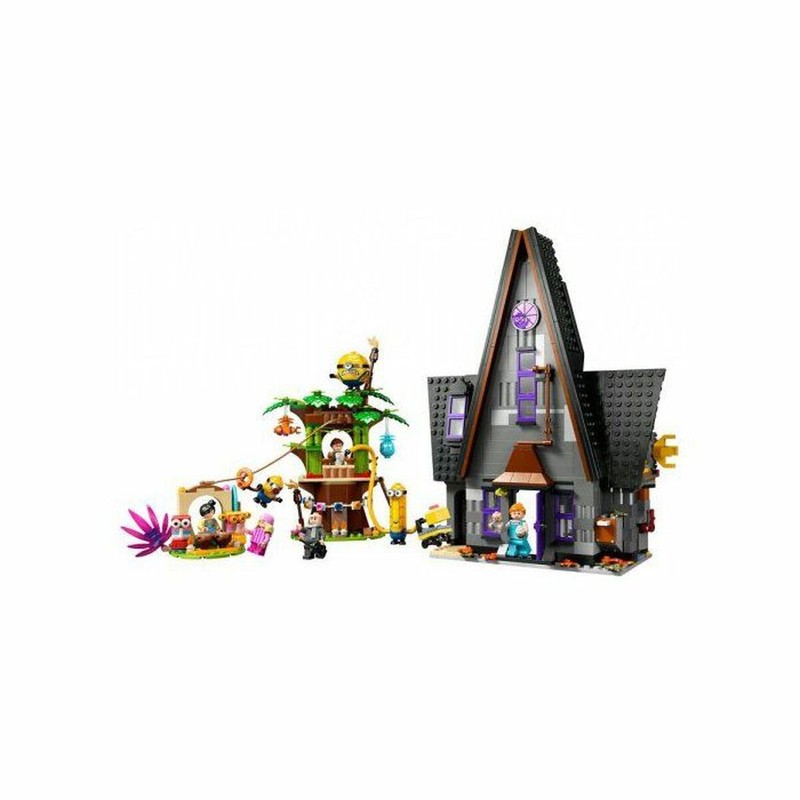 Construcción LEGO Minions: La Mansión de Gru, perspectiva lateral