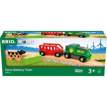 Coches Juguete Niños: Tren Brio Farm a Pilas para Aventuras