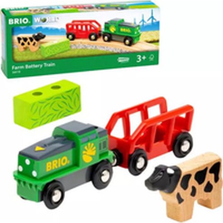 Coches Juguete Niños: Tren Brio Farm a Pilas para Aventuras