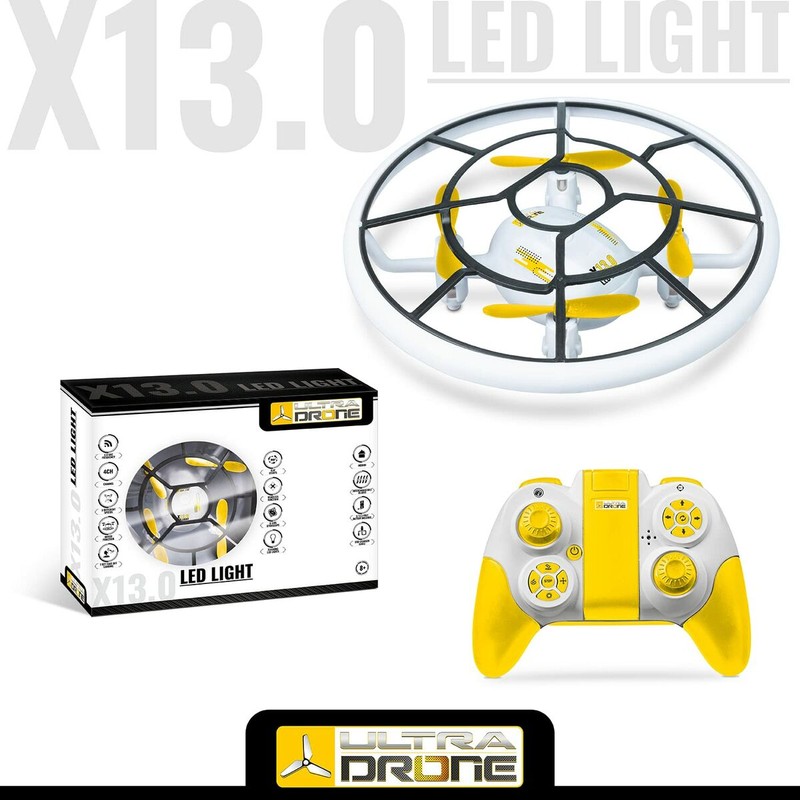 Coches Juguete Niños: Dron Teledirigido Mondo Ultradrone X13 Luz LED
