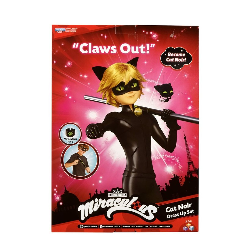 Disfraz Niños Cat Noir Miraculous Set Transformación