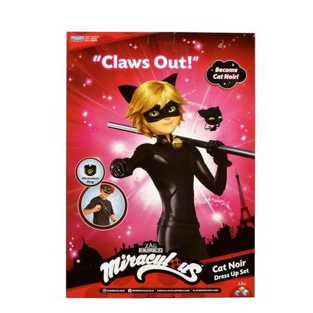 Disfraz Niños Cat Noir Miraculous Set Transformación