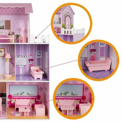 Muñecas Niñas: Casa de Muñecas Woomax de Madera 14 Piezas - Compra online en MegaJuguetes 2