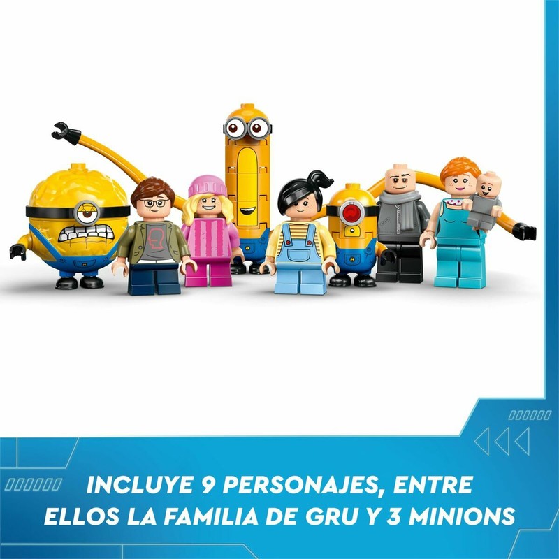 Detalles arquitectónicos de la mansión de Gru en LEGO