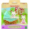 Figuras acción niños Sylvanian Families: Mellizos Conejos Chocolate y Carrito Doble - Compra online en MegaJuguetes