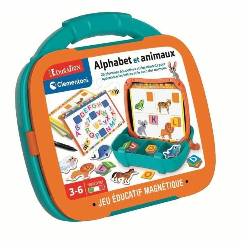 Juegos Mesa Niños Clementoni Magnetic Letters & Animals Case - Compra online en MegaJuguetes