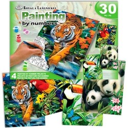 Manualidades Niños: Set Pintura por Números Royal & Langnickel Jungle 30 Piezas - Compra online en MegaJuguetes