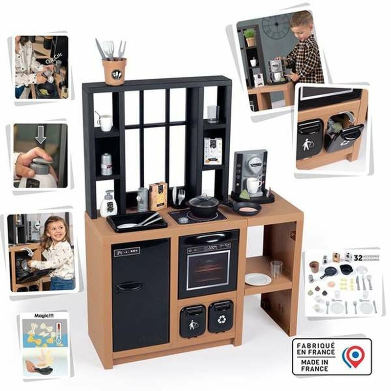 Juego Simbólico Niños: Cocina de Juguete Smoby Loft 32 Piezas